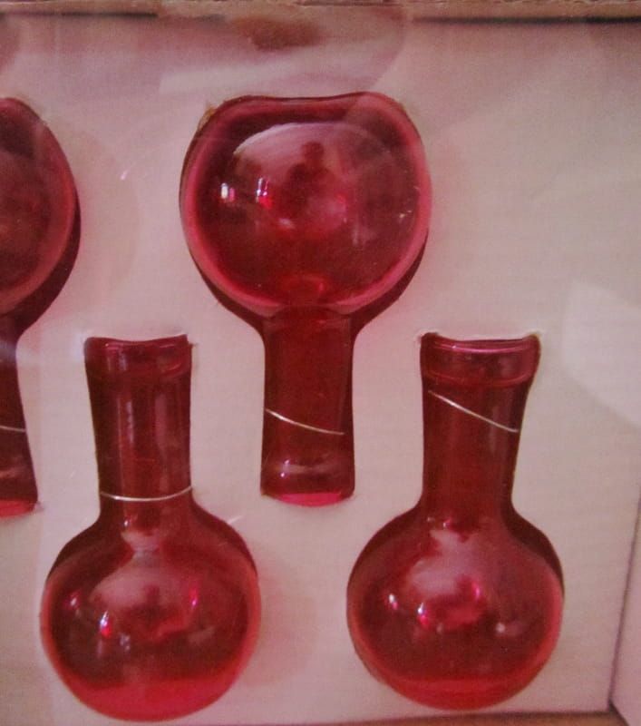 GLAZEN FLESJES SLINGER - ROOD