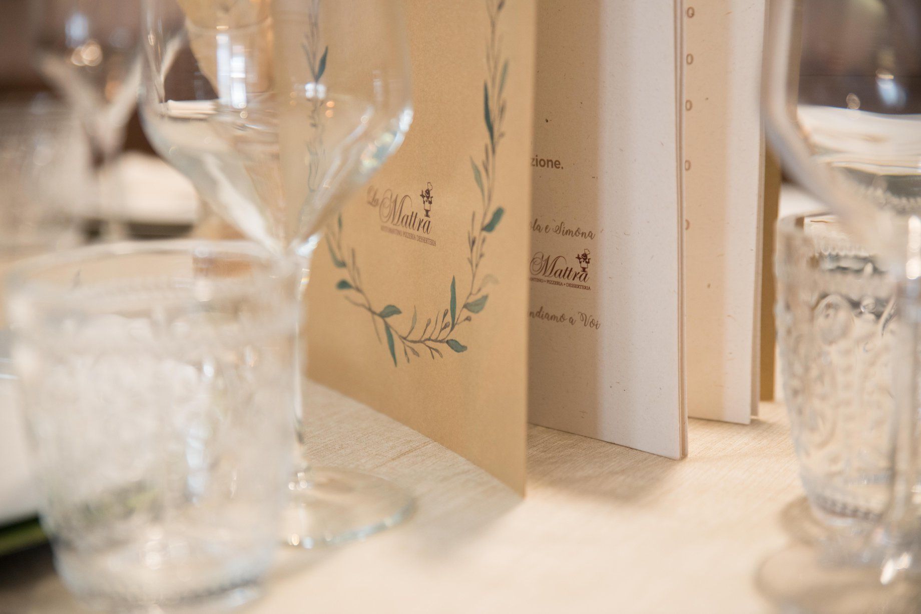 Tavolo preparato per cerimonie