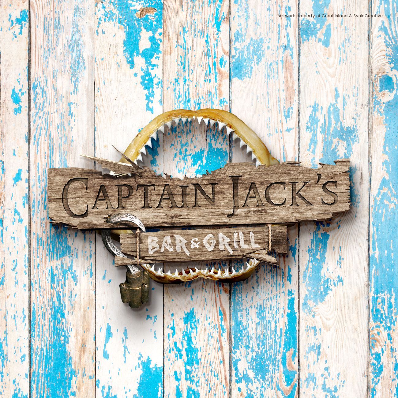 Captain Jacks at Coral Island Blackpool Logo Design