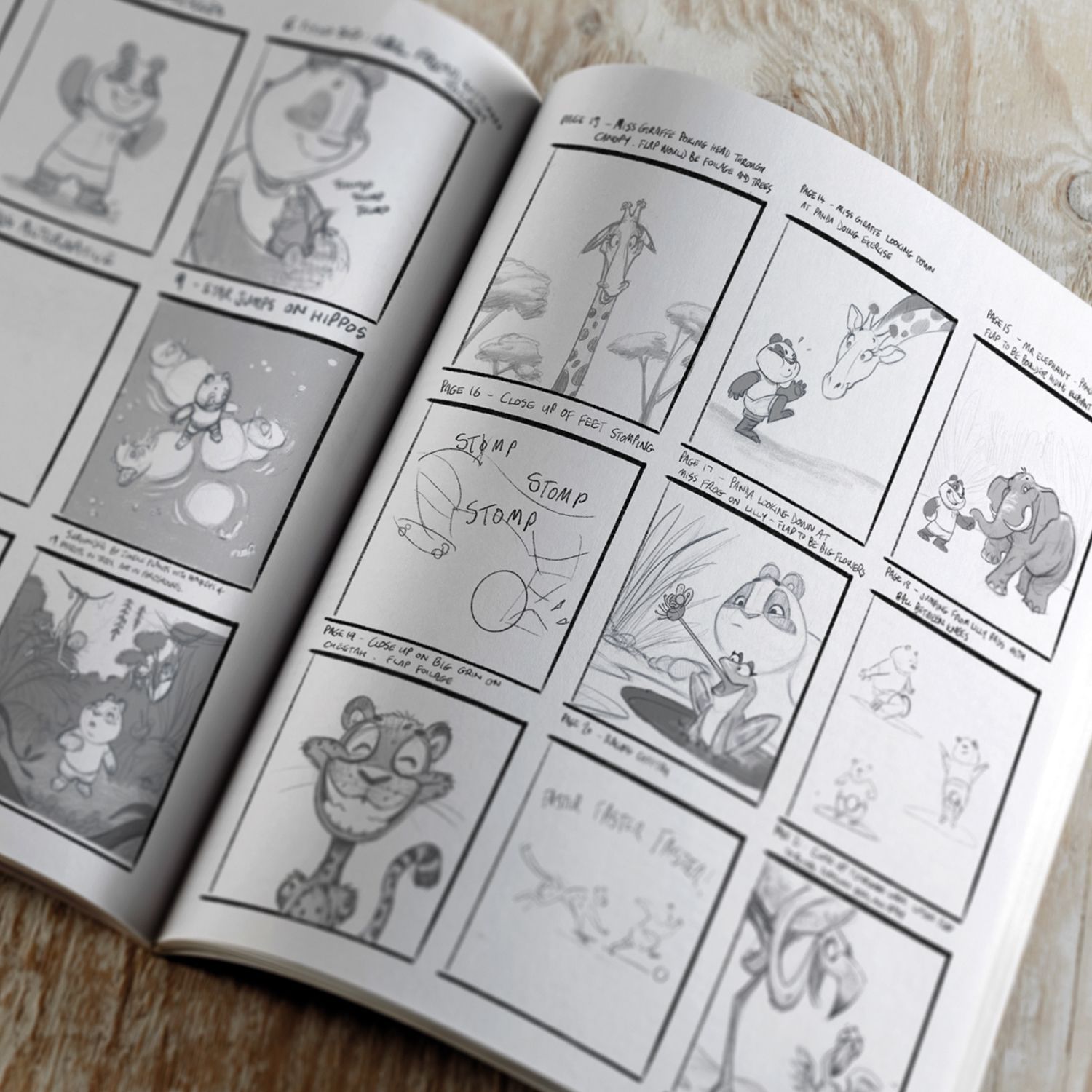 Lets Move Children's book illustrations  Storyboard