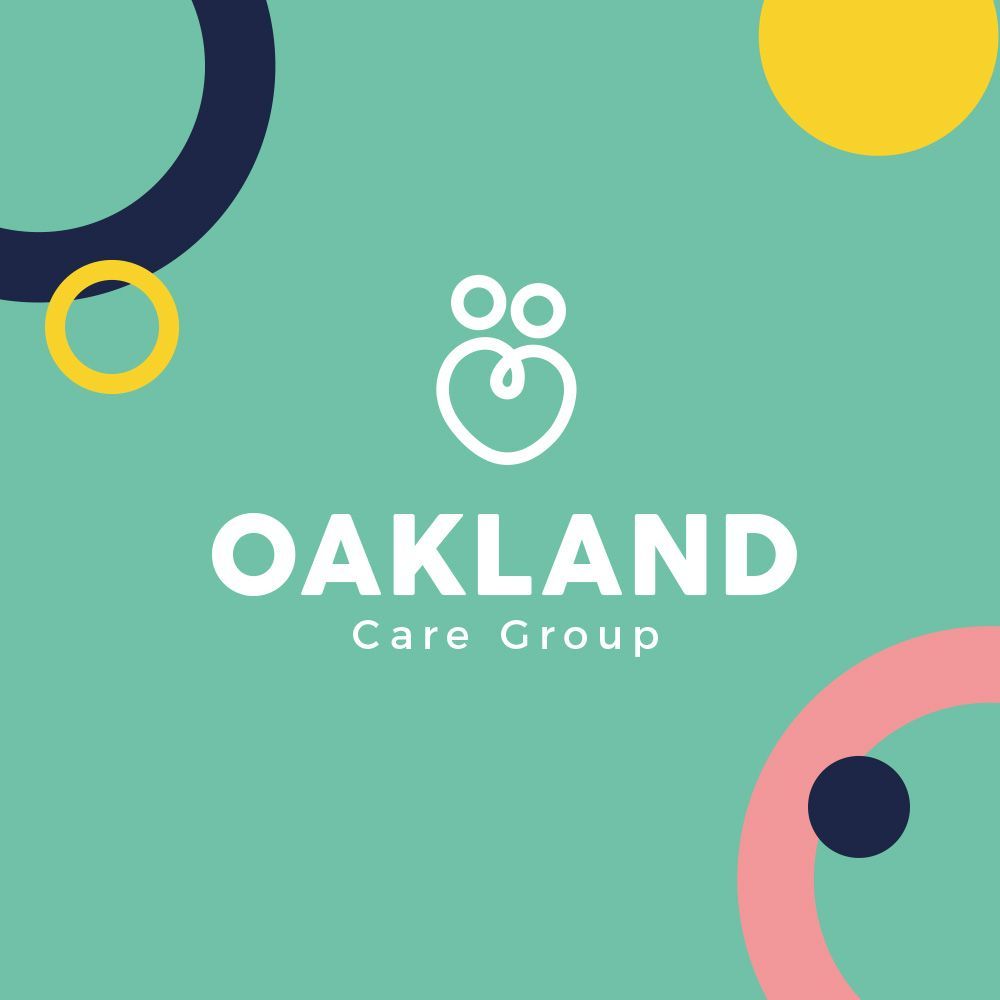 Oakland Care Group logo designed by Pickle Design & Illustration. Trendy vibrant colour pallet