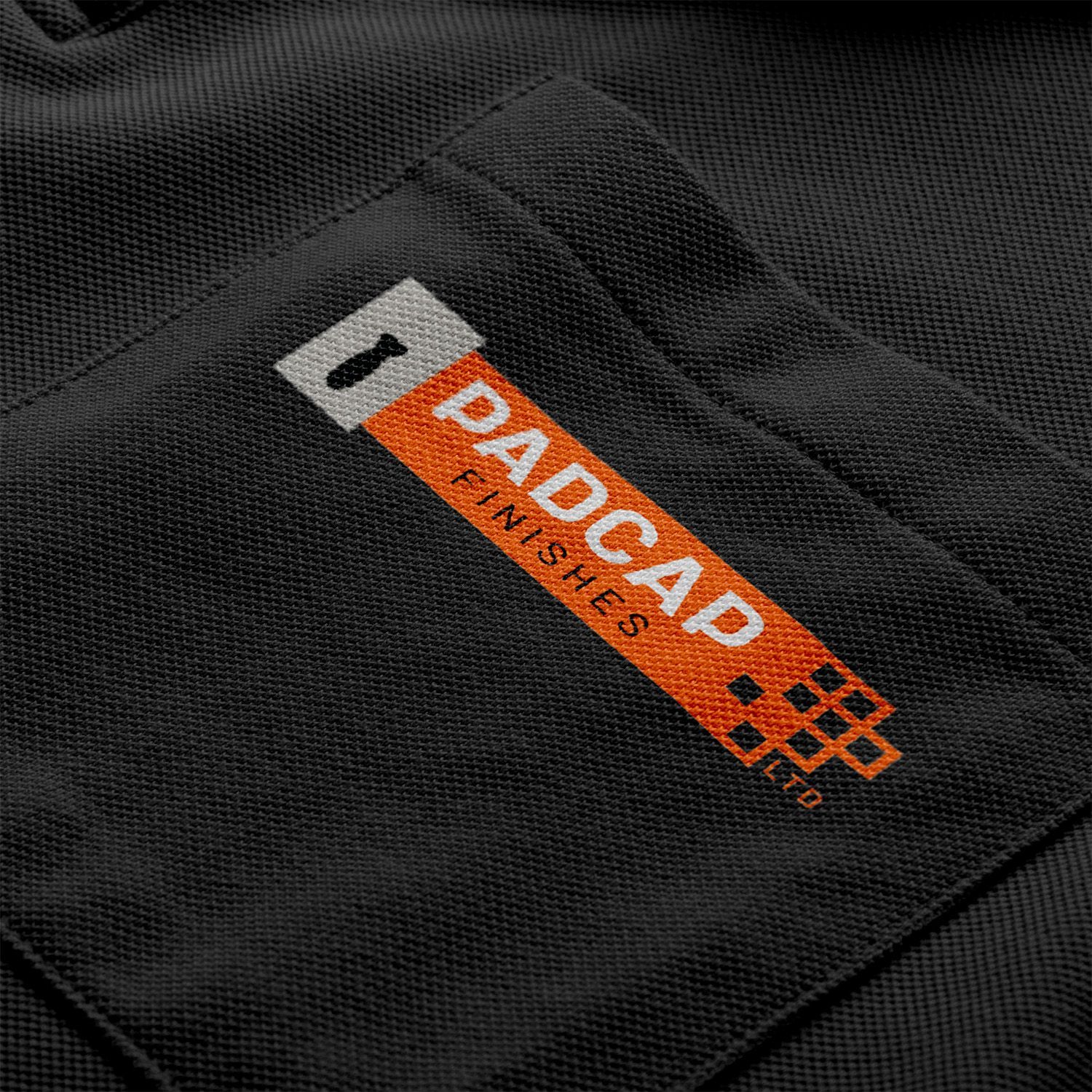PADCAP Finishes - Work Wear Design by Pickle Mobile mockup