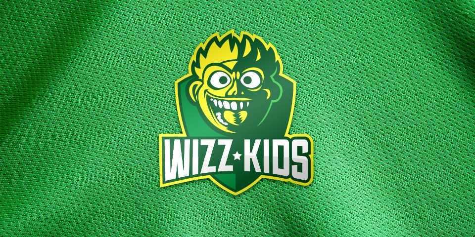 Wizz Kids Football Jersey Logo Badge Design 