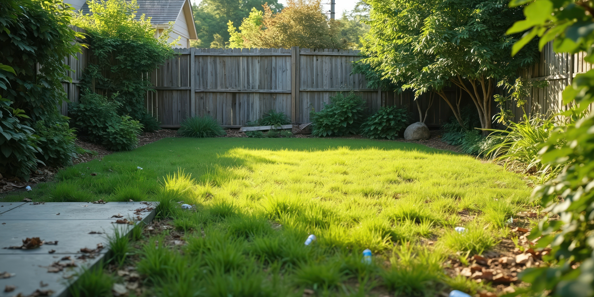Person using hedge shears to trim a green leafy bush outdoors.