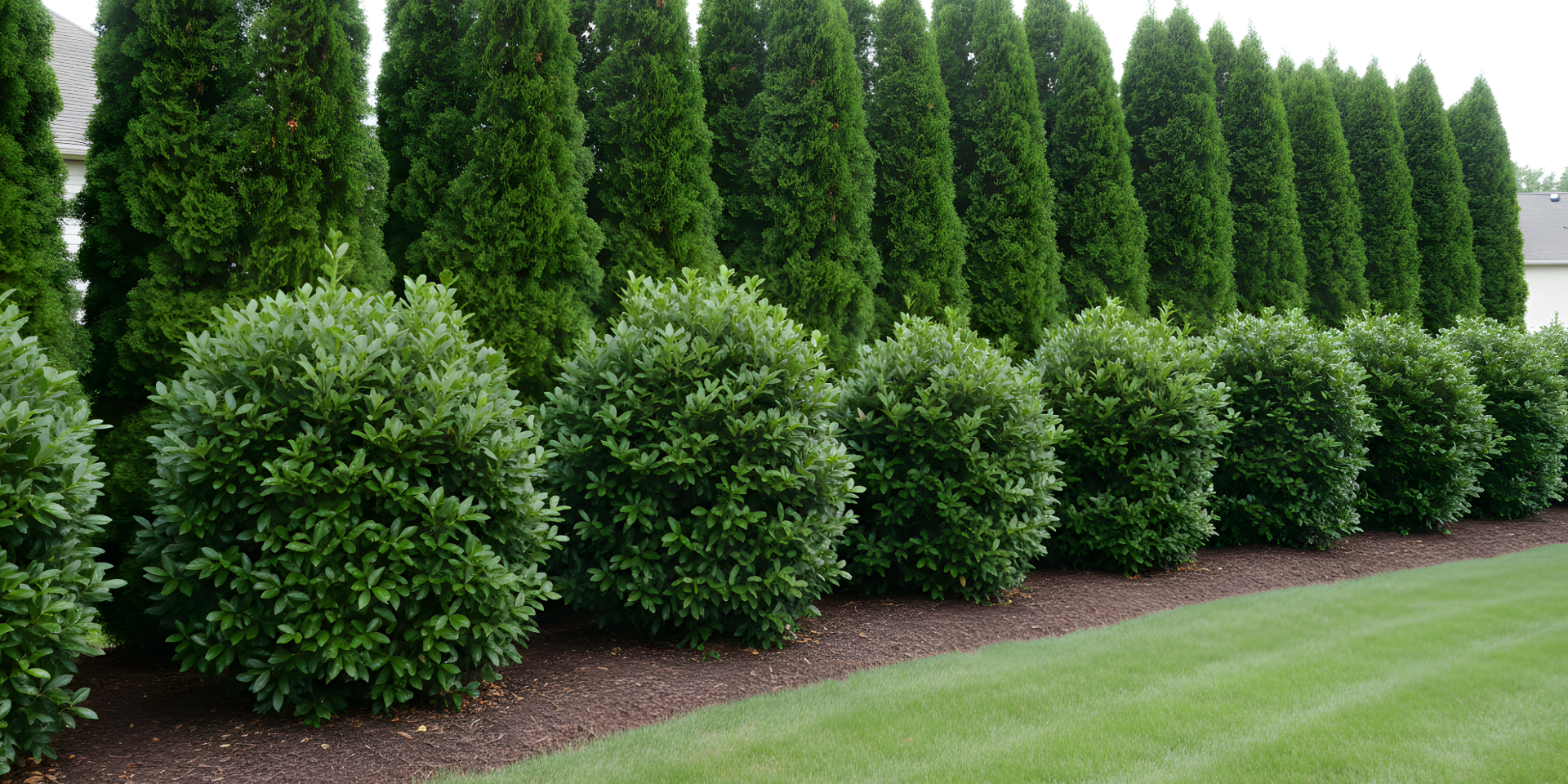 Person using hedge shears to trim a green leafy bush outdoors.
