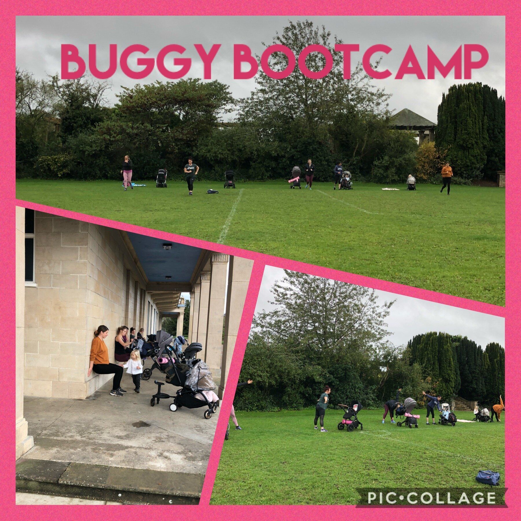 A collage of pictures with the words buggy bootcamp on it