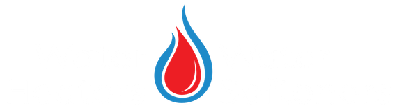 hot water heaters and water softeners now logo with a red and blue flame icon