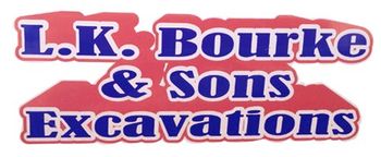 lk bourke and sons excavations logo