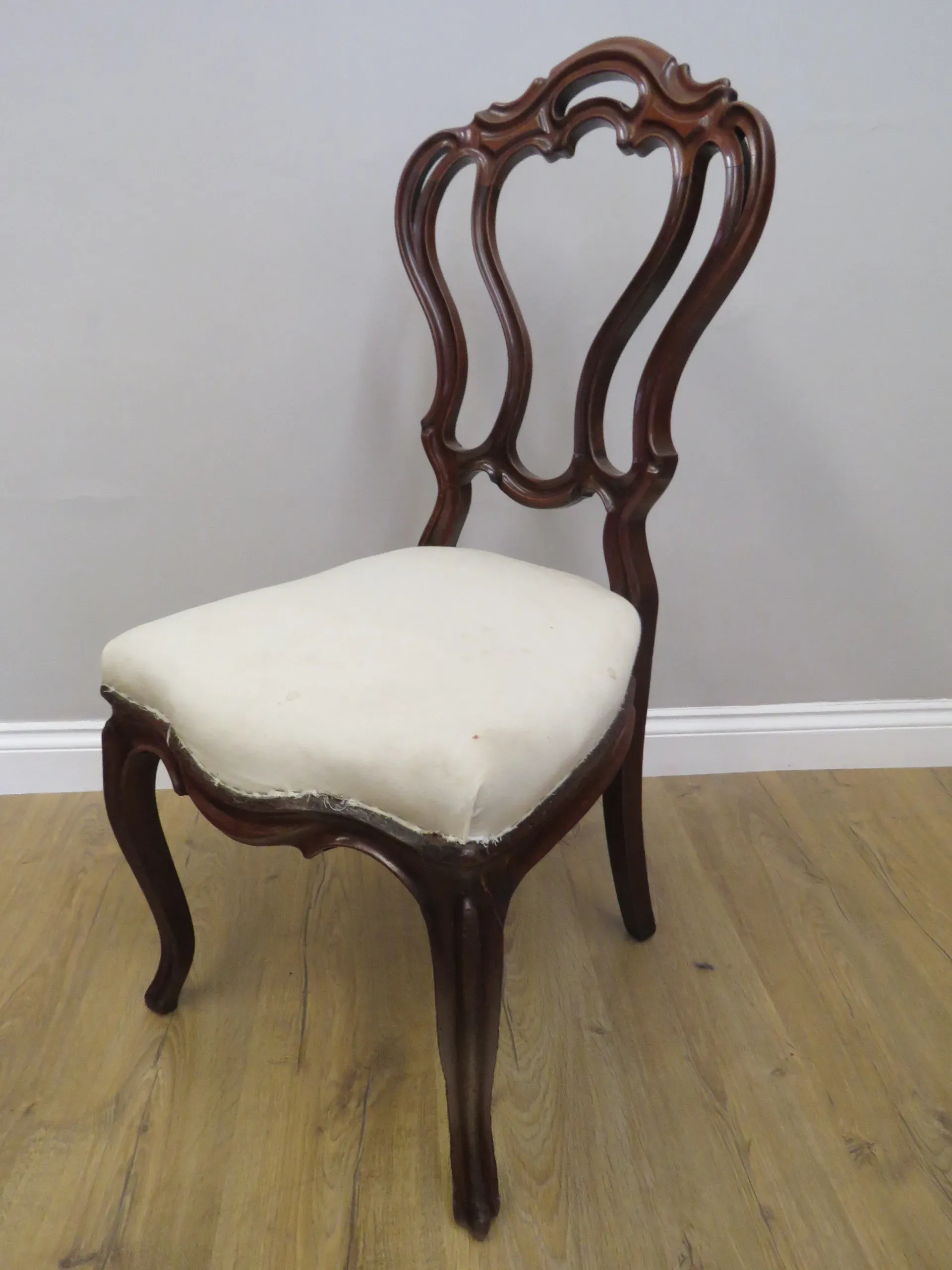 A set of 6 mid 19th century French mahogany dining chairs 3