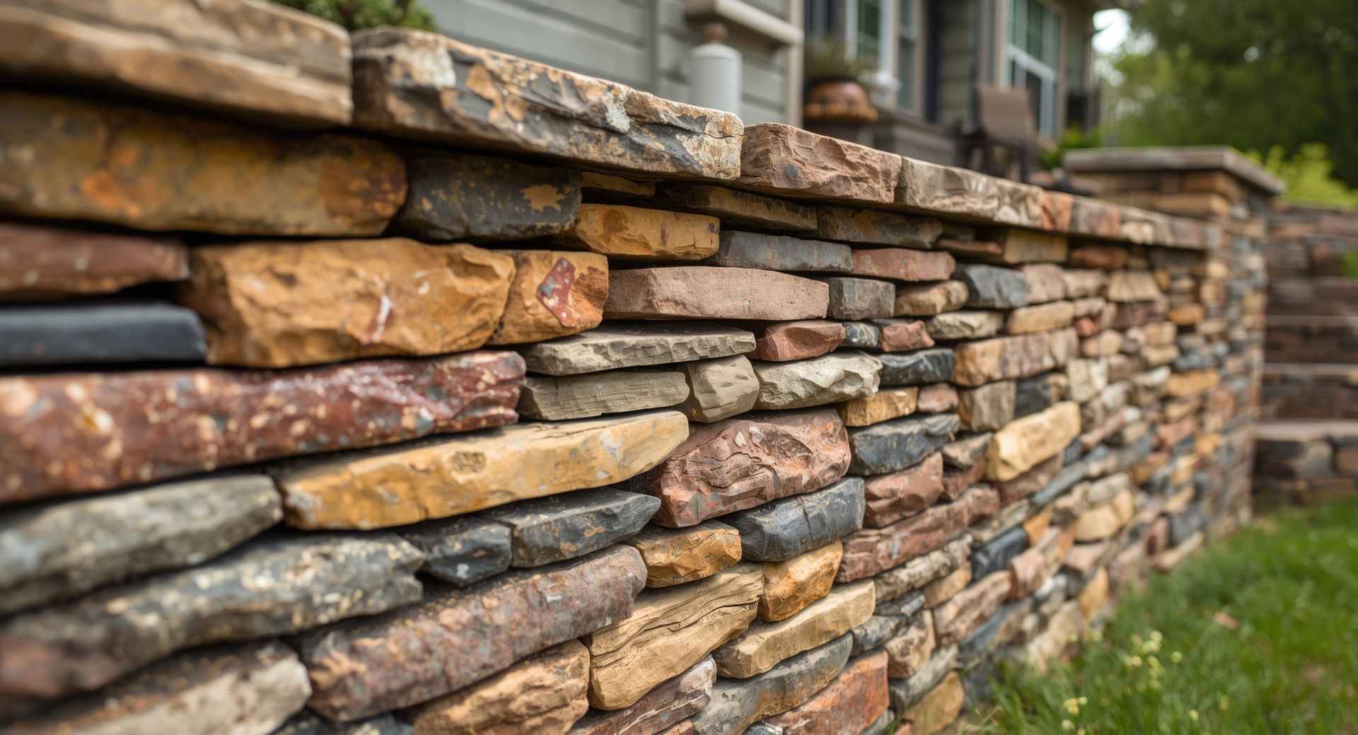 Outdoor dining area with table, chairs, grill, and decorative lighting under a covered patio.