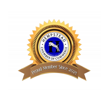 A logo for the hempstead chamber of commerce