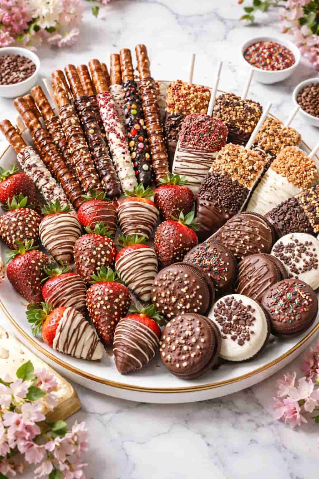 Two men are playing guitars in front of a drum set.