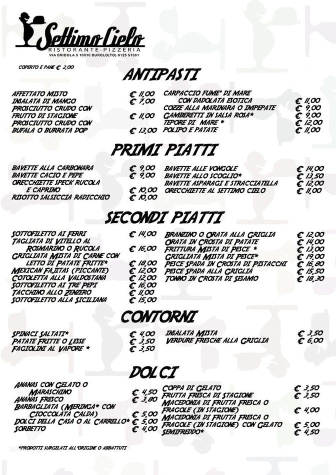 Menù piatti