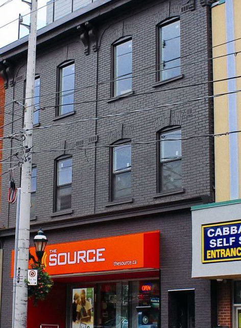 A building with the word source on it