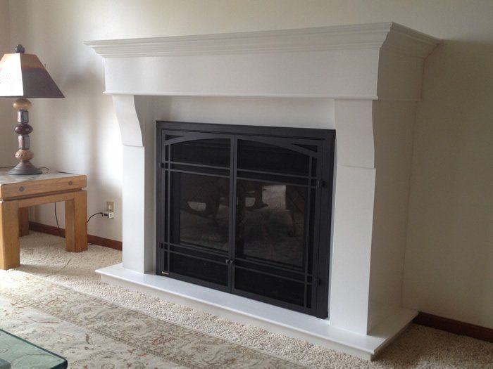 Modern wood burning fireplace services