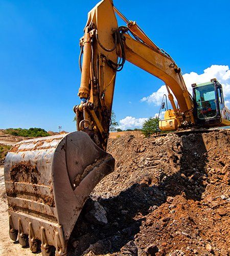 Yellow excavator - Excavation contractor in Dayton, NJ