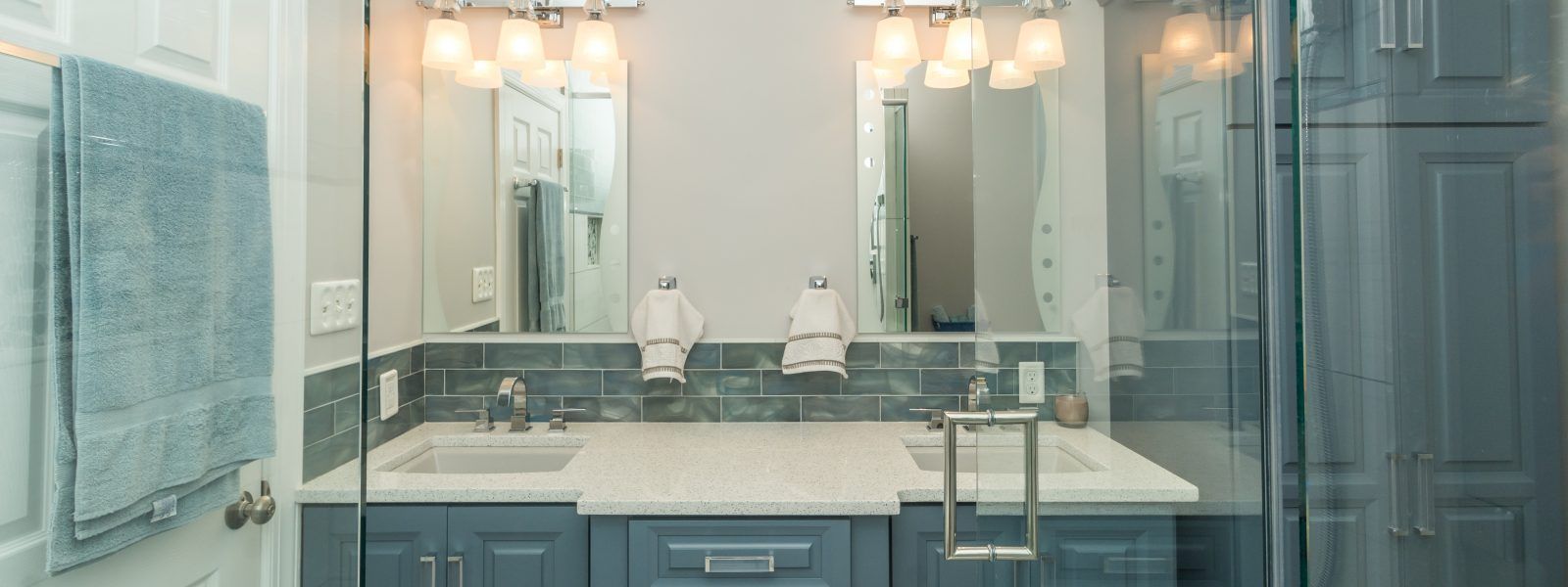 bathroom tile and countertop