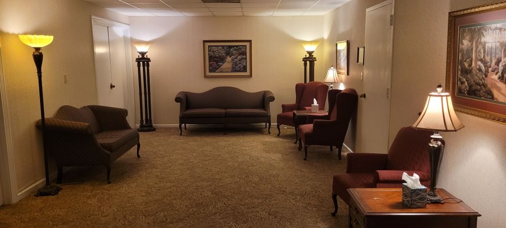 Jefferson Memorial Funeral Home Room with Couches