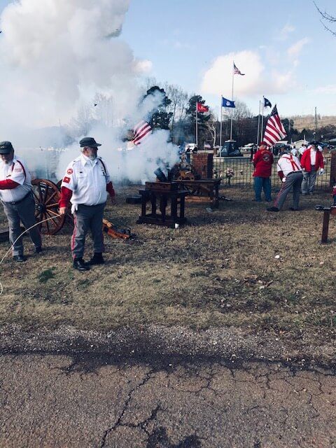 Jefferson Memorial Gardens Veterans Shooting Cannons