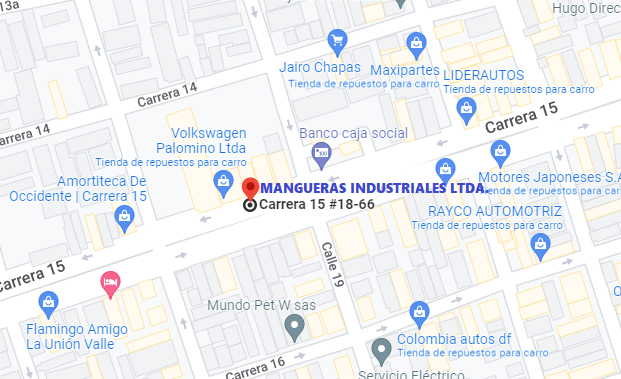 COMO LLEGAR MANGUERAS INDUSTRIALES CRA 15