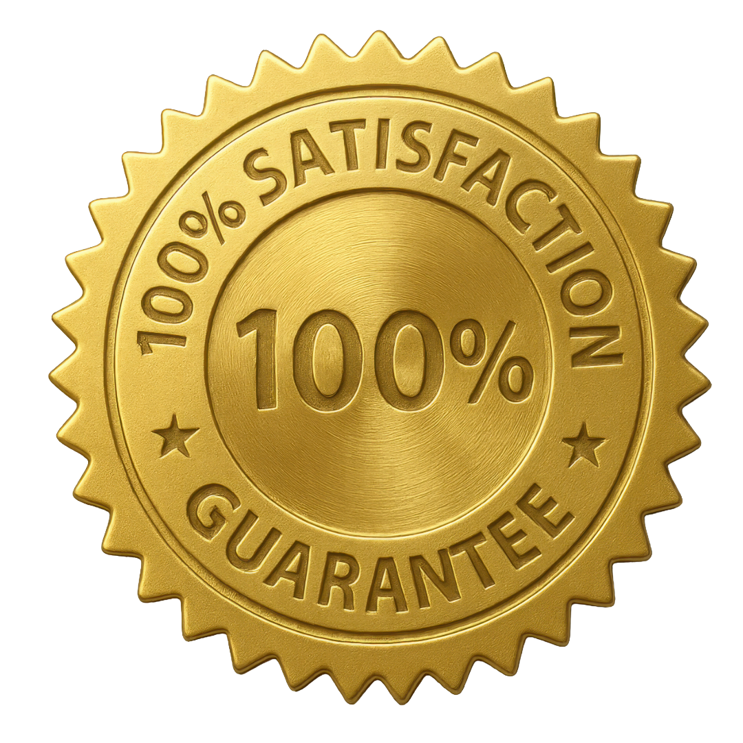 Gold seal, 100% satisfaction guarantee.