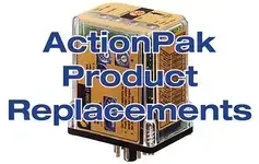 ActionPak Product Replacements text over a tan product box image