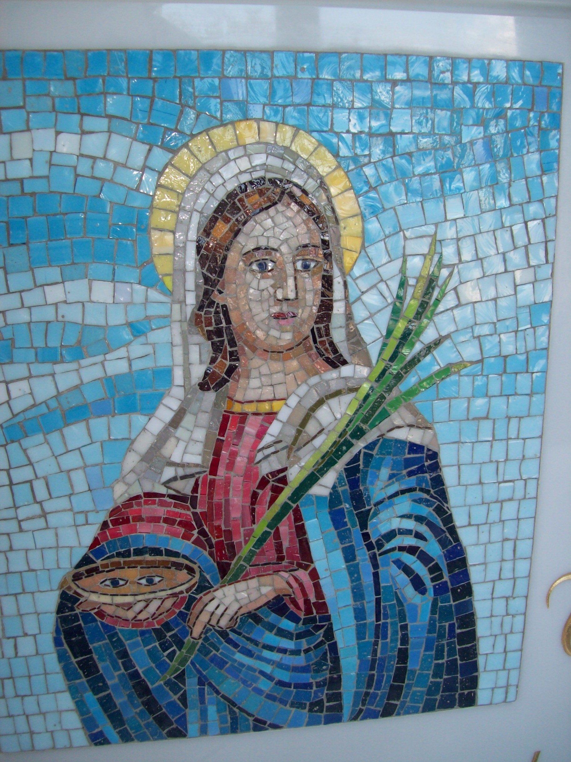 mosaico di una madonna