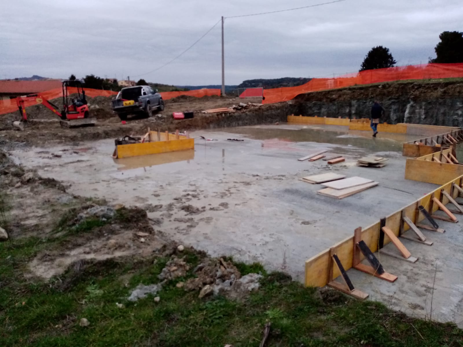 Platea di cemento armato