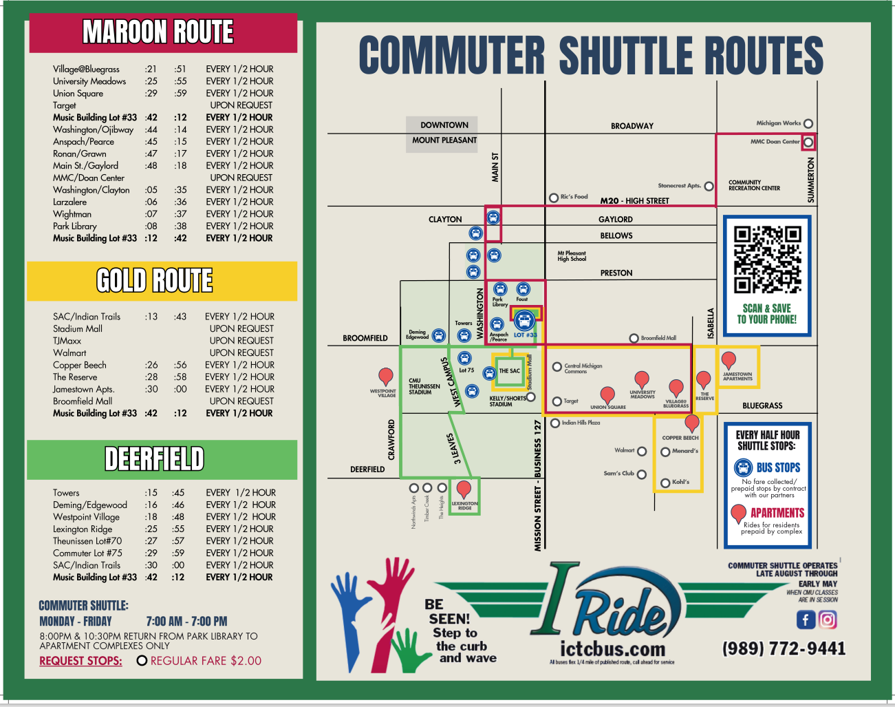 Shuttle Maps and Times