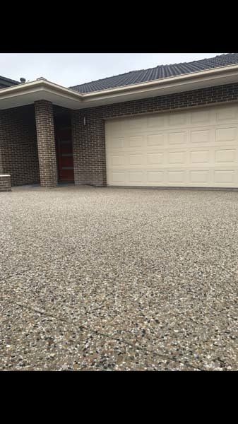 concrete driveway at home