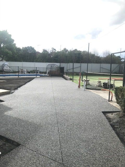 Tile Concrete Walkway