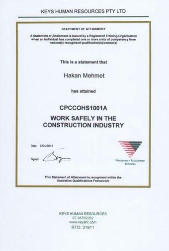 work safely in the construction industry paper