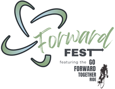 Logo for Forward Fest with stylized