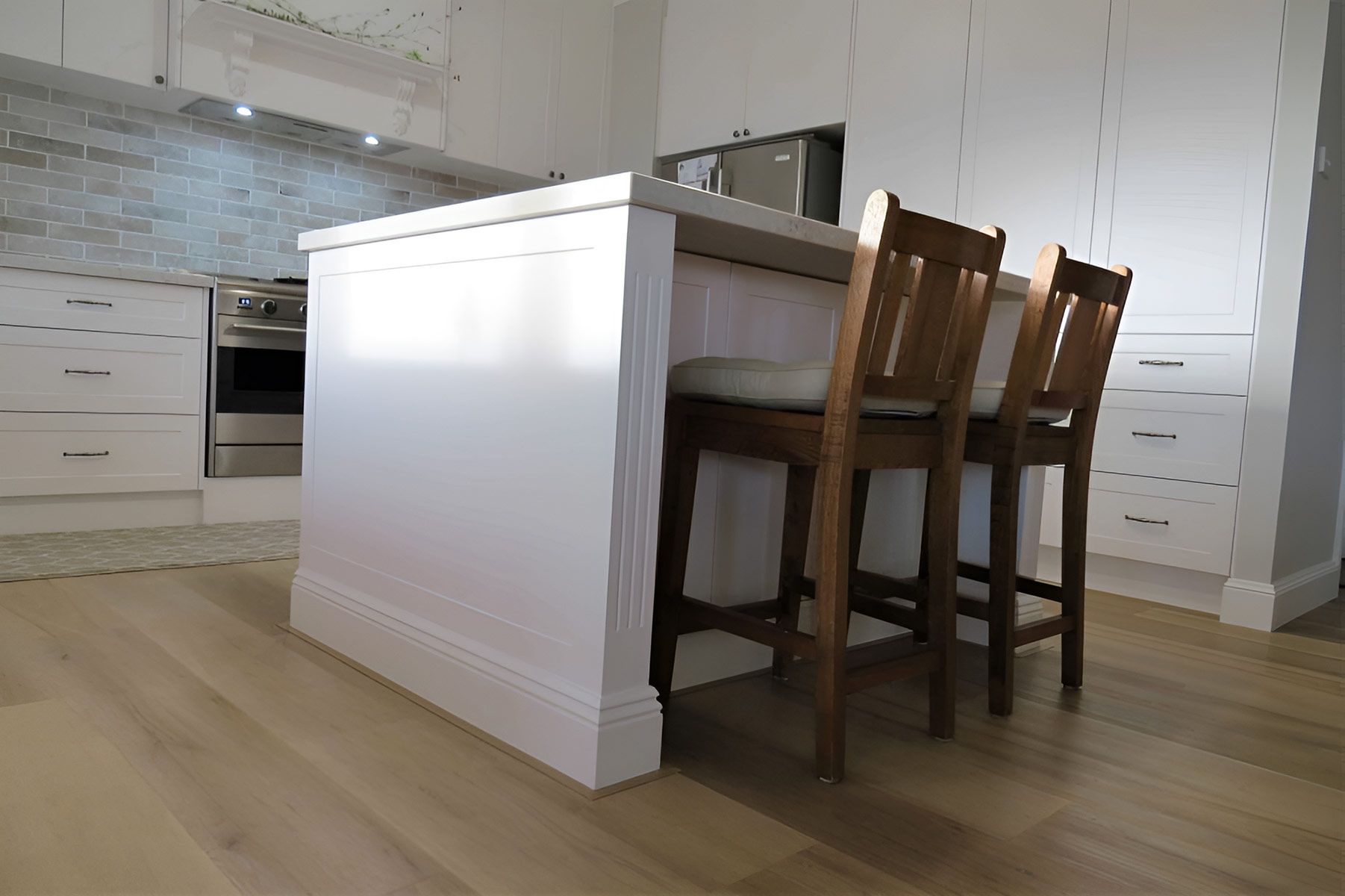 Kitchen Interior With Hardwood Floors — Piscopo Kitchens Plus In Forster, NSW
