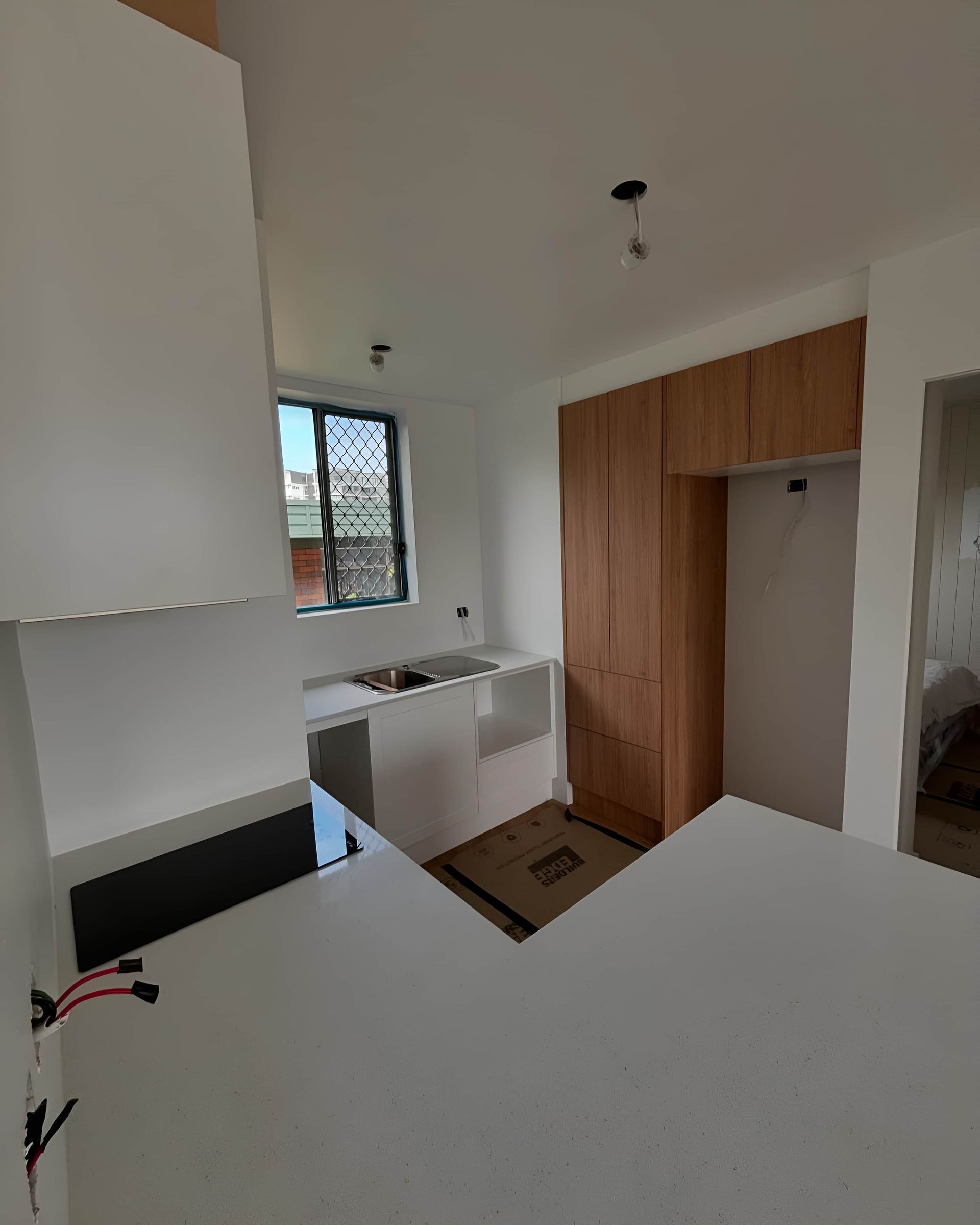 A Modern Kitchen Under Renovation — Piscopo Kitchens Plus In Forster, NSW