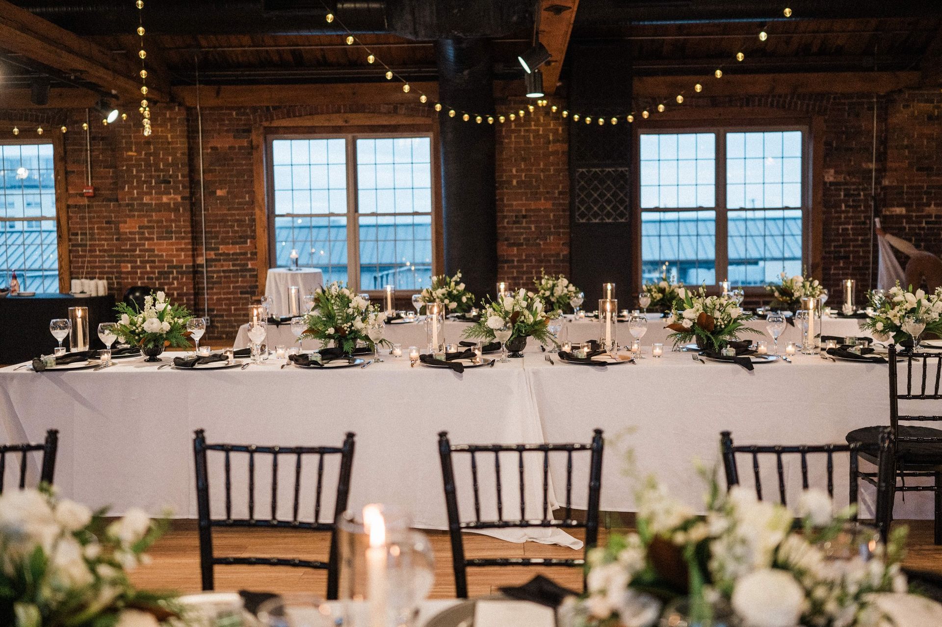 top of the market wedding reception