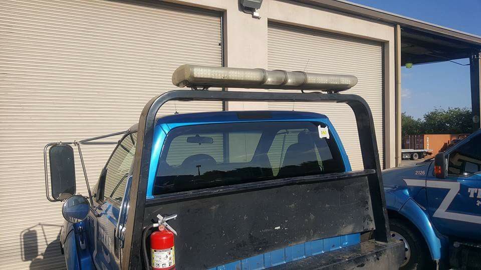 A truck getting auto window replacement in San Antonio, TX