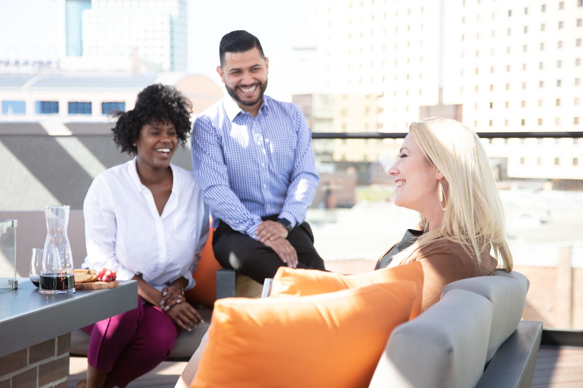 777 broadway outdoor people talking