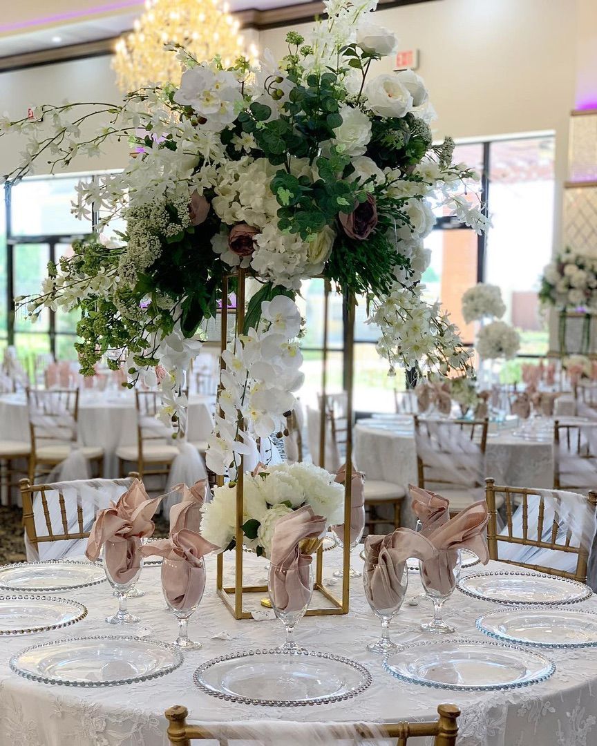 Table Set for A Wedding Reception — Mission, TX — Soiree