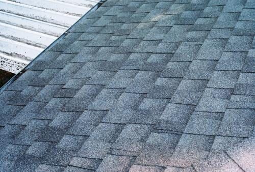 Gray asphalt shingle roof.