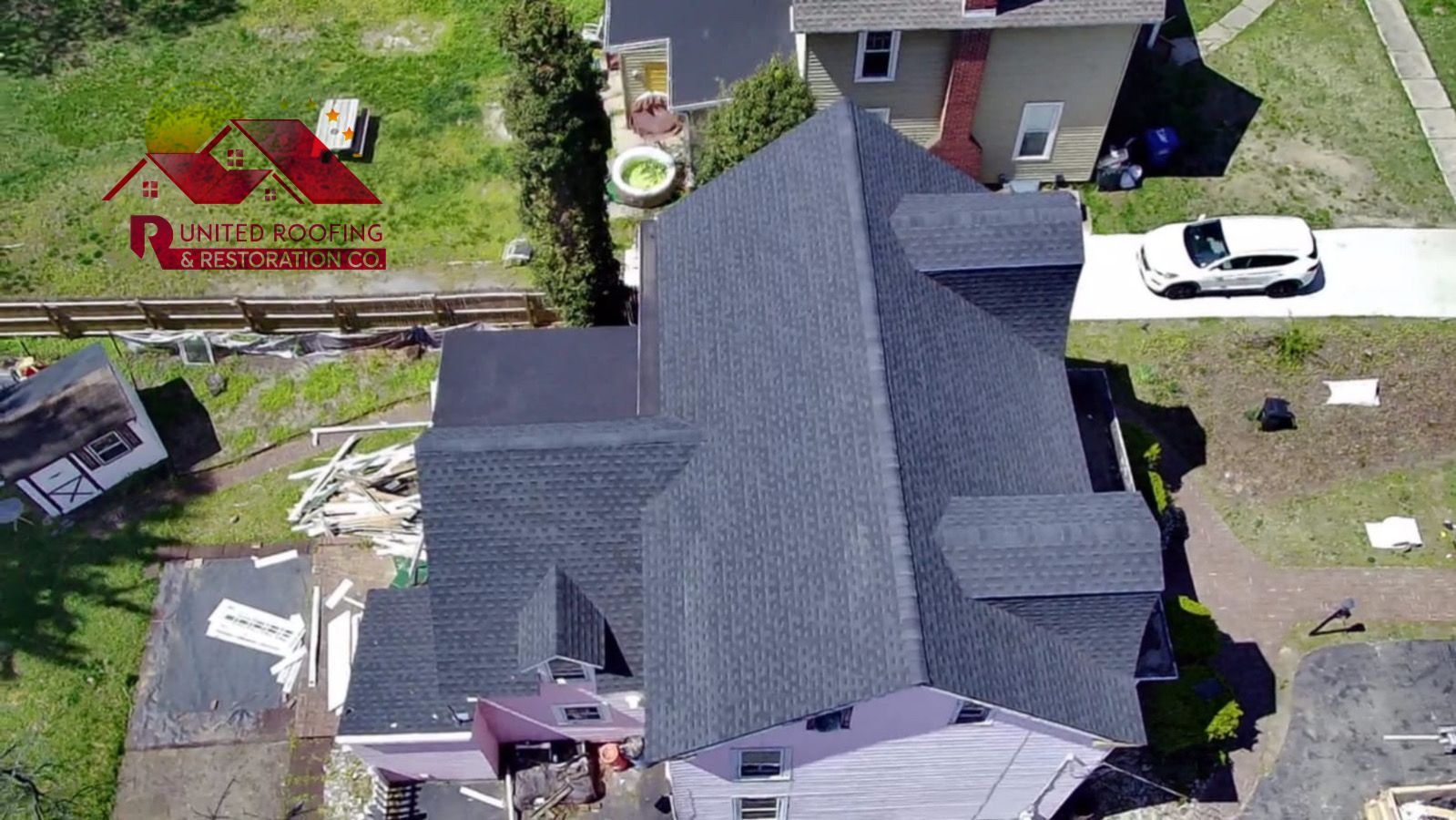 Roof Arial View - Hamilton Township, NJ - United Roofing & Restoration