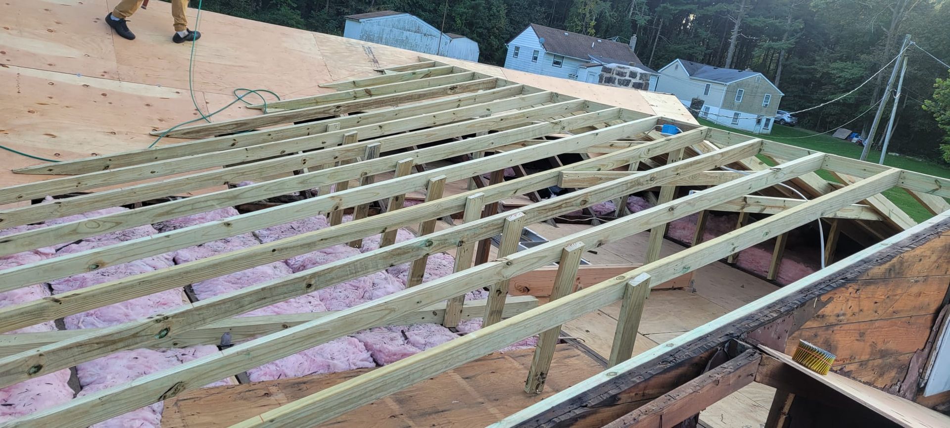 Roof Frame — Hamilton, NJ — United Roofing & Restoration Co.
