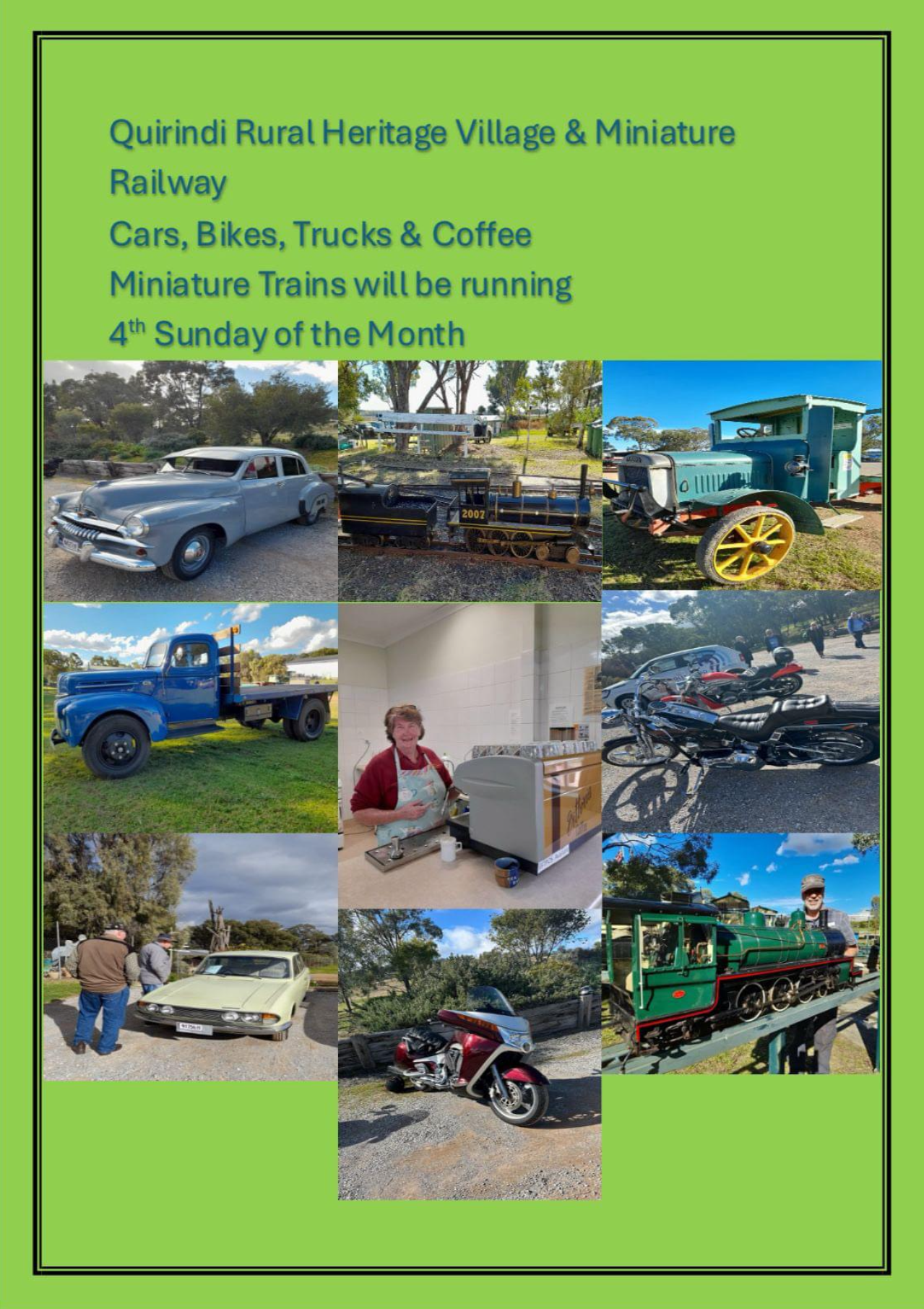 Cars, Coffee and Miniature Railway