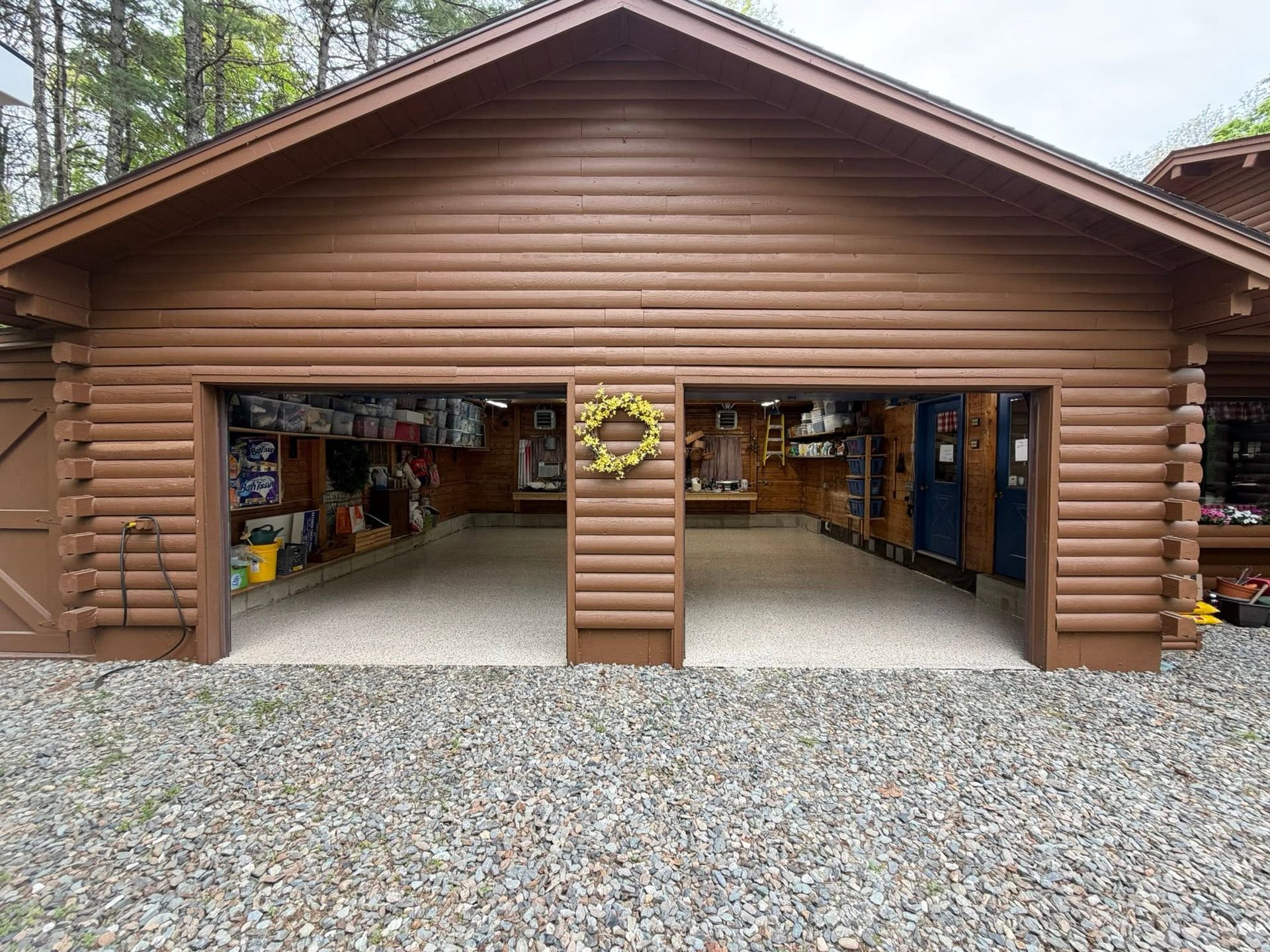 New garage epoxy flooring in Maine