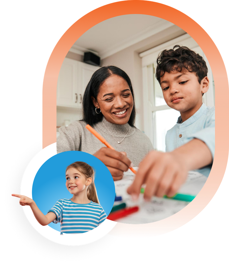 Therapist and child smiling together during ABA therapy at Neuropath ABA