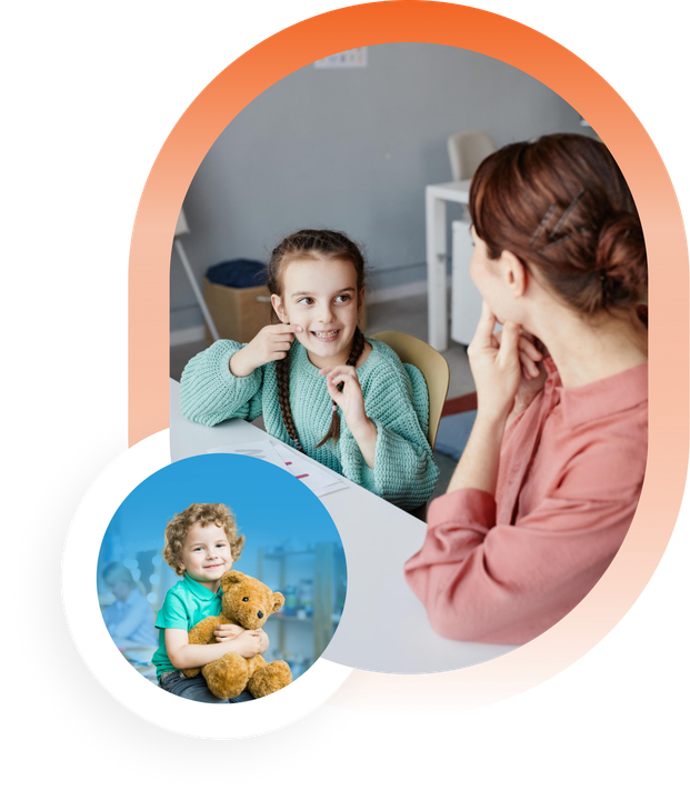 Mother and child smiling during autism therapy session at Neuropath ABA