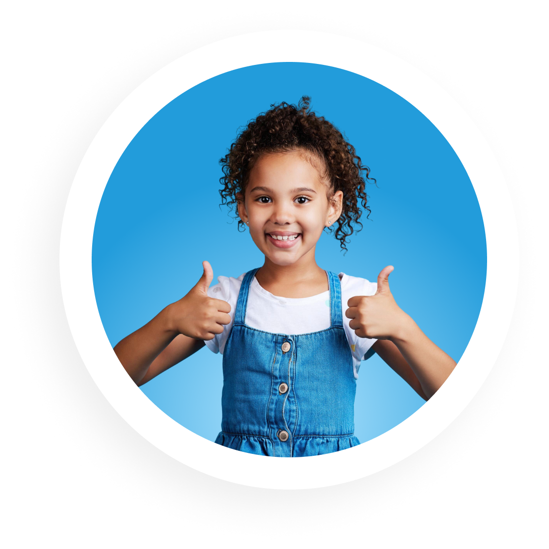Happy child giving thumbs up for successful ABA therapy at Neuropath ABA