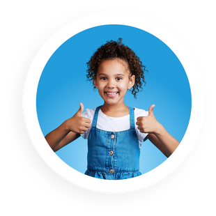 Happy child giving thumbs up for successful ABA therapy at Neuropath ABA