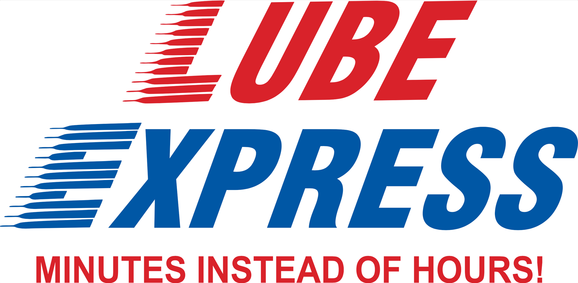 Lube Express logo in red and blue with text: