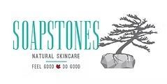 Logo for Soapstones Natural Skincare. Text: